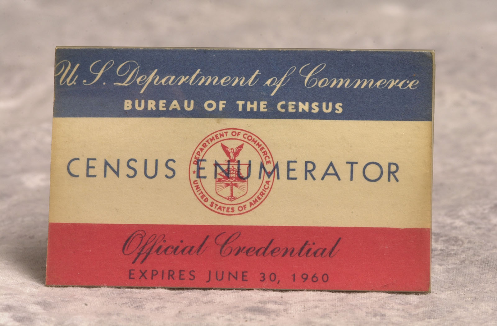 1960 Census enumerator badge